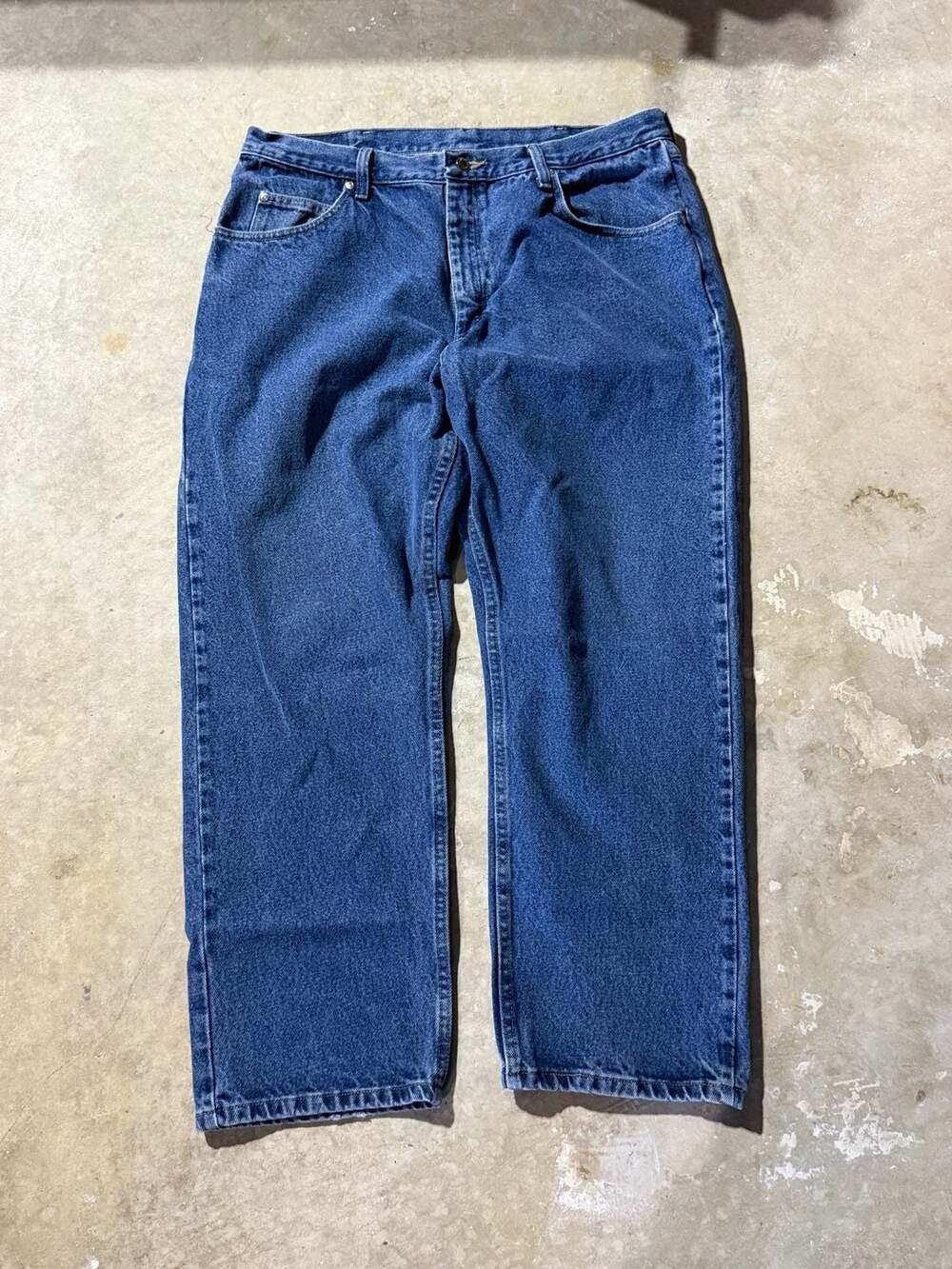 Wrangler 9760WDR Premium Quality Relaxed Fit Blue Denim Jeans 38x30